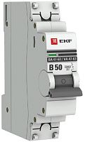 Выключатель автоматический EKF PROxima ВА47-63 1п 50А B 6кА картинка